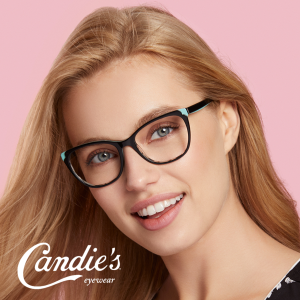 Woman wearing Candies Women's Glasses Frames